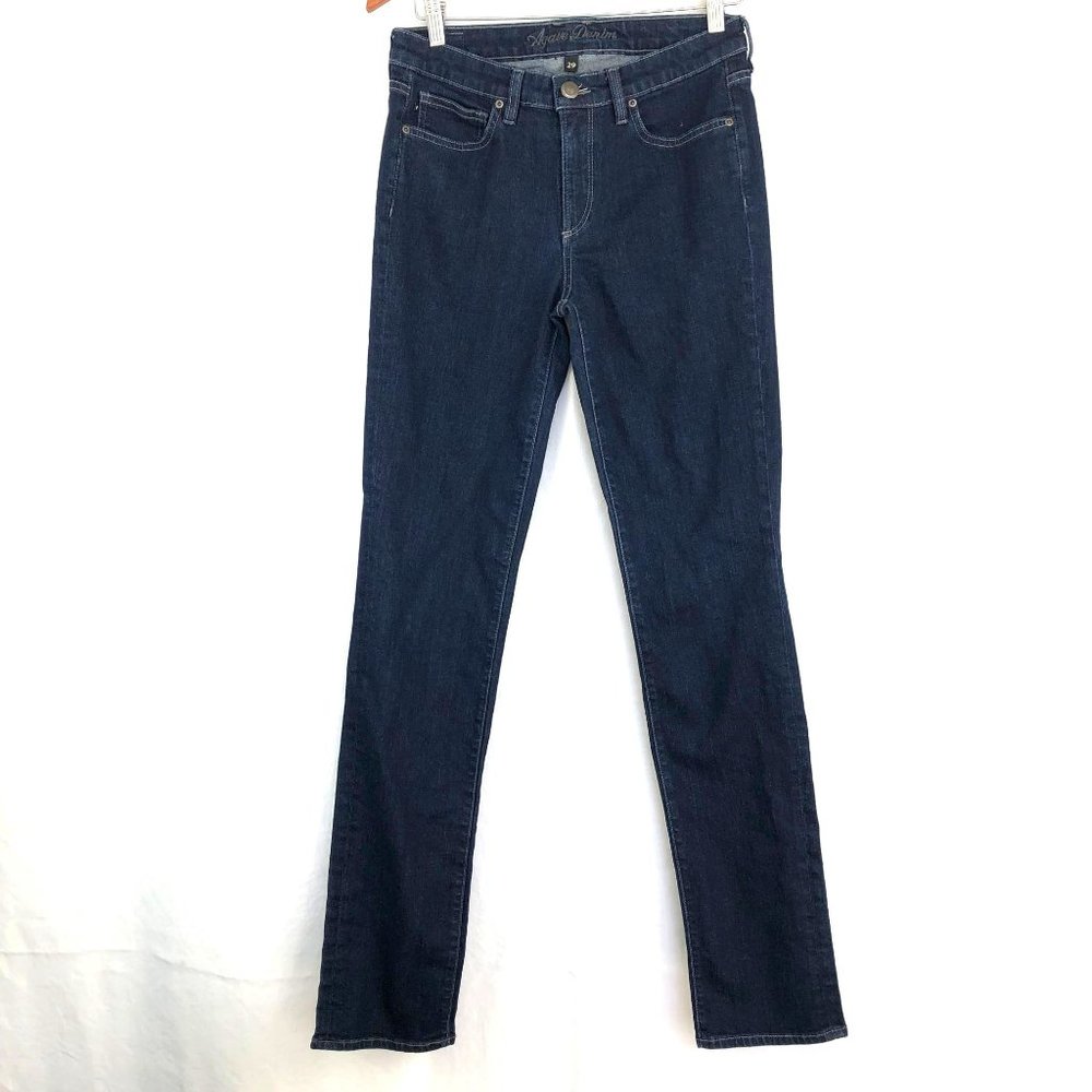 Agave Curvy Straight Jeans Size 29 Dark Wash Mid Rise Regular Rise